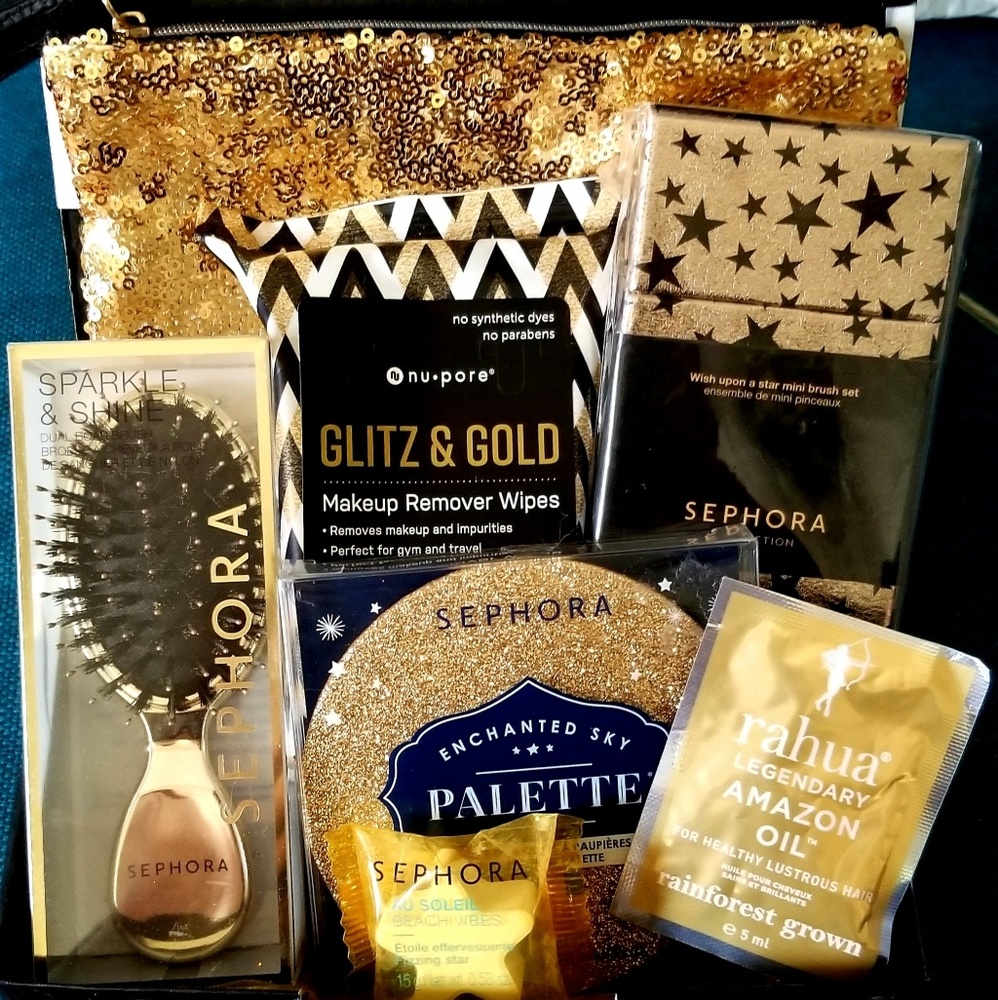 Sephora 7pc Glitz & Gold Gift Set